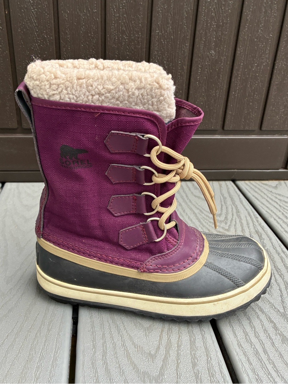 SOREL Women's Winter Carnival Snow Waterproof Boot Purple Dahlia Size 6